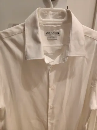 Camisa Zara Blanca Regular Fit
