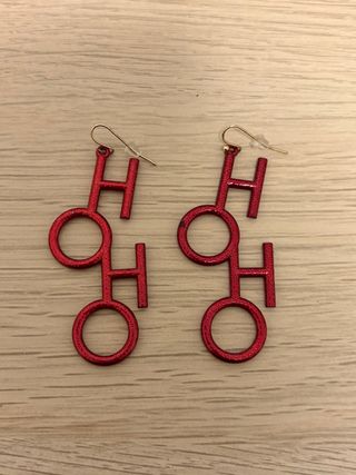 Pendientes HOHOHO rojos