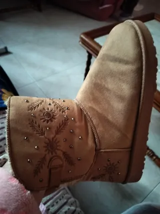 Botas camel forradas de pelo