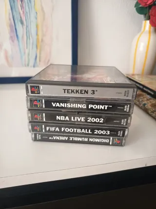 5 Juegos PS1: Tekken 3, FIFA, NBA, Digimon