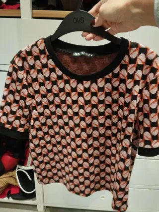 Maglia vintage Zara fantasia geometrica