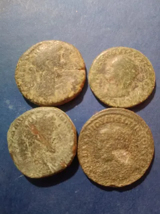 Lote 4 Monedas Romanas Antiguas