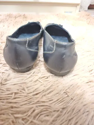 Mocasines DKT Piel Talla 38 Azul Marino