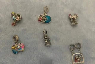 Charm Lilo Stitch Plata Pulsera Pandora o collar