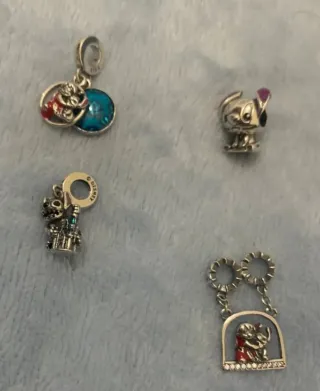 Charm Lilo Stitch Plata Pulsera Pandora o collar