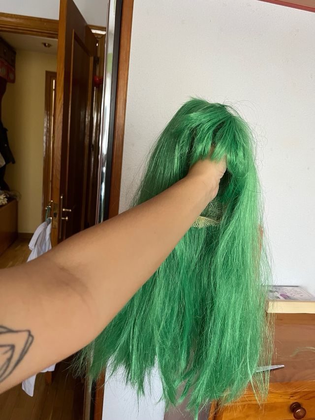 Peluca verde