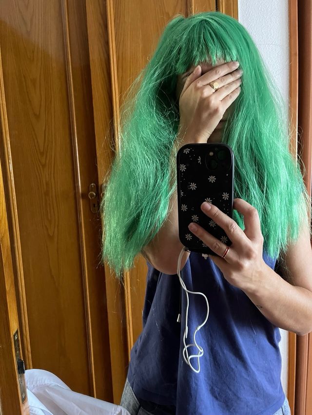 Peluca verde