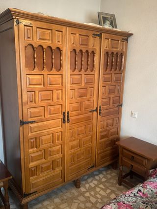 Armario grande 3 puertas madera