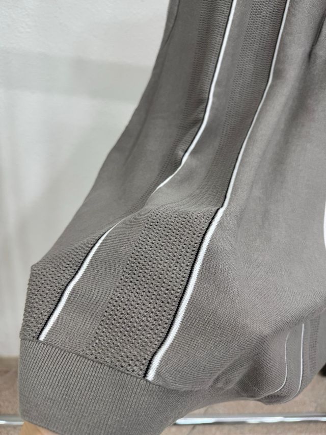 Maglia Polo H&M Uomo Grigia a Righe