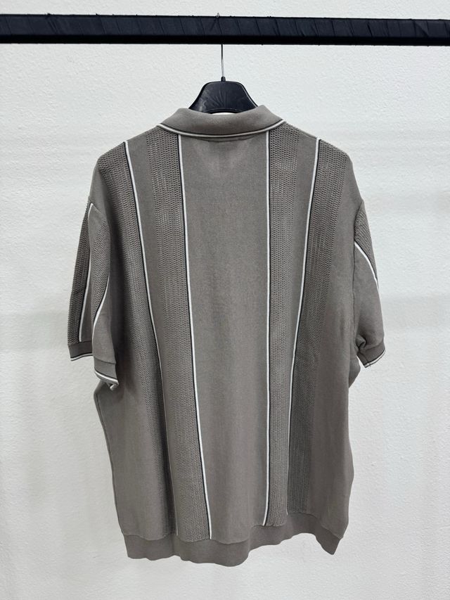 Maglia Polo H&M Uomo Grigia a Righe