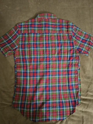 Camicia scozzese manica corta