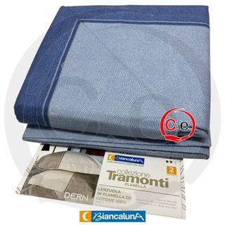Completo Lenzuola Biancaluna Tramonti Flanella