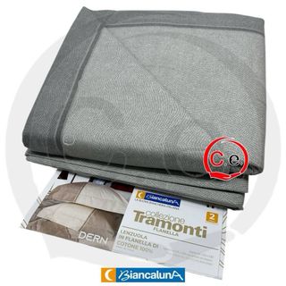Completo Lenzuola Biancaluna Tramonti Flanella