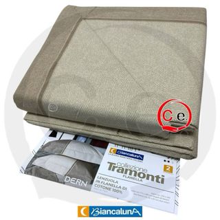 Completo Lenzuola Biancaluna Tramonti Flanella