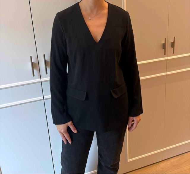 Camisa Negra Zara Talla S