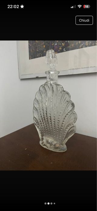 Set 3 Bottiglie Liquore vintage Vetro Decorative