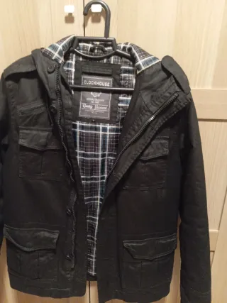 Chaquetón Parka Negro Clockhouse