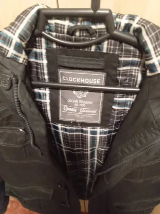 Chaquetón Parka Negro Clockhouse