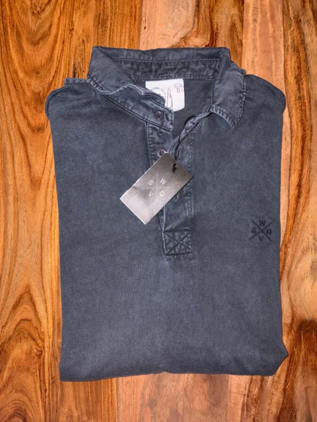 Polo largo WearingSVQ Talla M azulgrisaceo