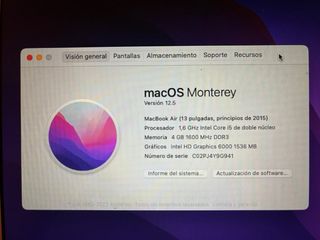 MacBook Air 13 2015 Plata