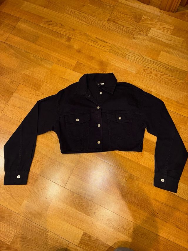 Chaqueta vaquera negra talla XS