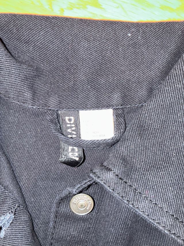 Chaqueta vaquera negra talla XS