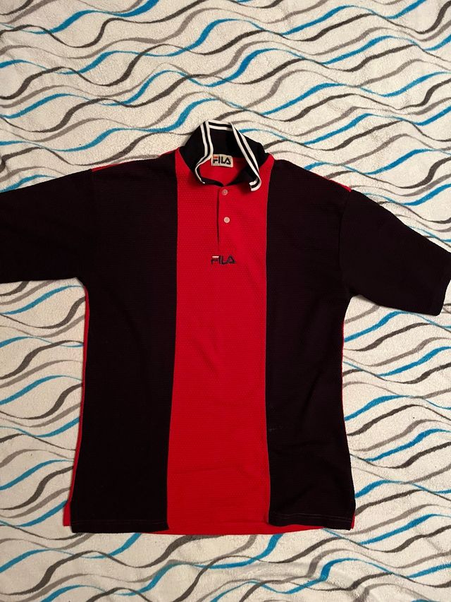 Camiseta Fila Retro Vintage Manga Corta Talla L