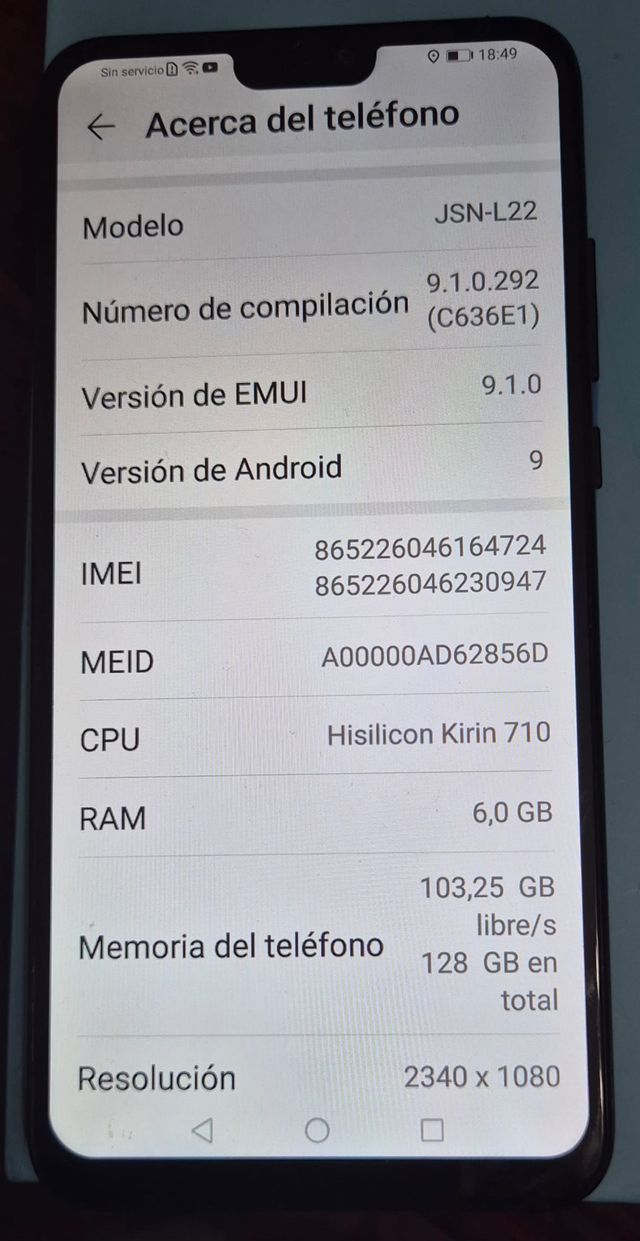 Honor 8X Negro 128 GB Dual SIM