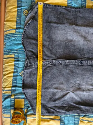 Camicia jeans uomo grigio