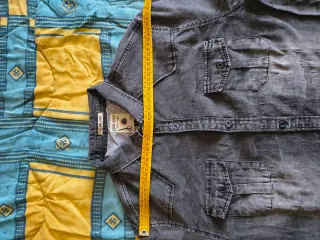 Camicia jeans uomo grigio