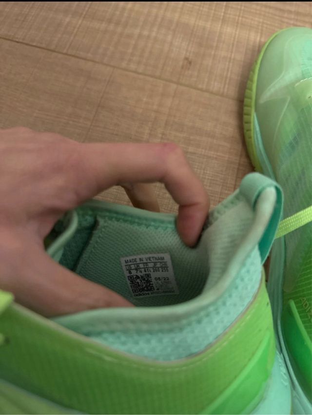 Zapatillas Adidas Tenis Verde y Amarillo