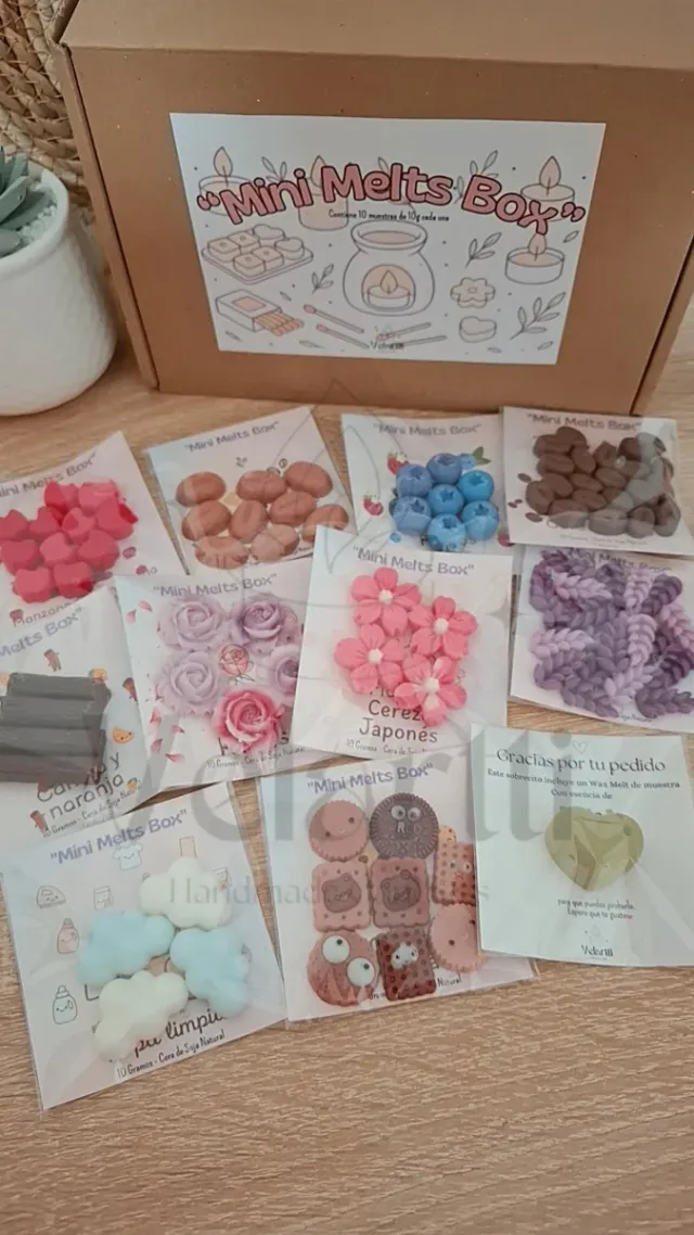 Caja degustación wax melts 10 olores