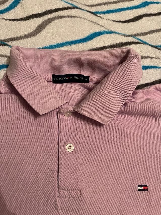 Polo Tommy Hilfiger Rosa Talla L