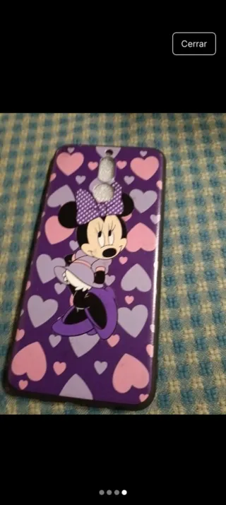 Custodia per telefono Disney Minnie Cuori Viola
