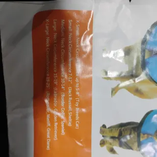 Collare gonfiabile protettivo per cani taglia S