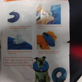 Collare gonfiabile protettivo per cani taglia S