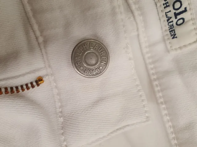 Pantalón vaquero pitillo blanco mujer Ralph Lauren