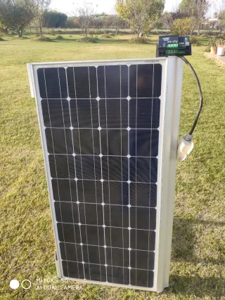 Placa Solar 100W 55×118 + Regulador Alden SPS 220