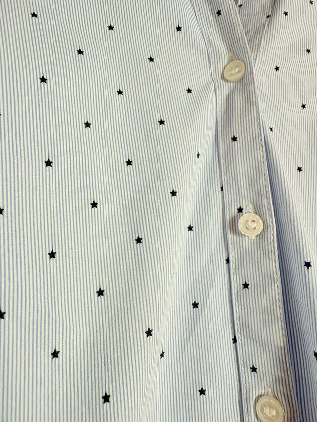 Camicia H&M righe azzurre con stelline