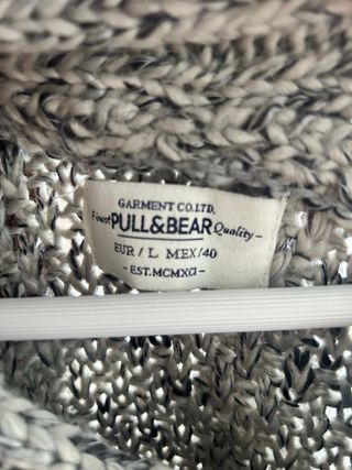 Jersey Pull&Bear trenzado cuello shawl