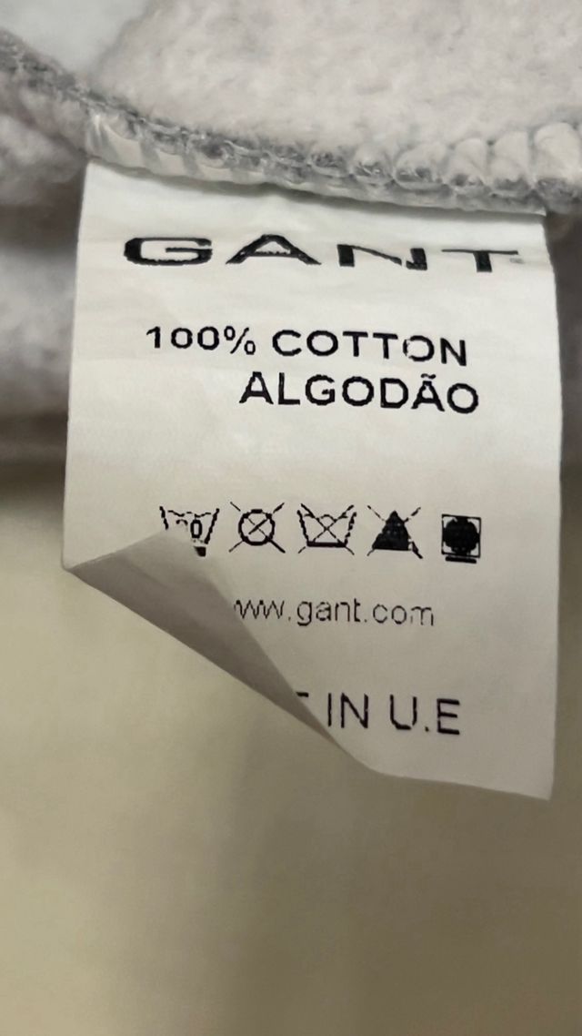 Sudadera GANT Gris Logo Escudo