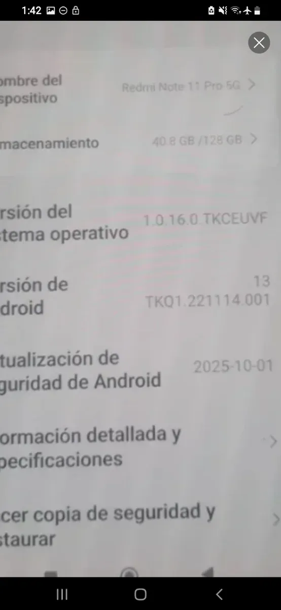 Xiaomi Redmi Note 11 Pro 5G 12GB RAM 128GB.....