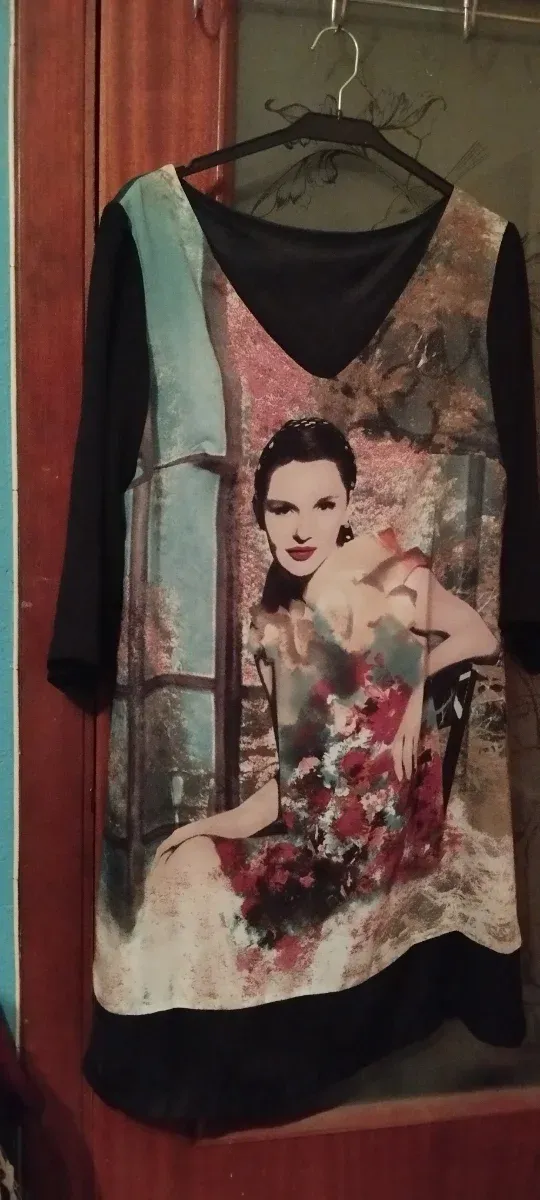 Vestido estampado mujer