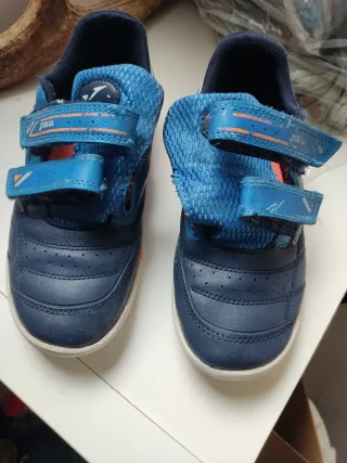 Zapatillas Fútbol Sala Joma Niños Azul Naranja