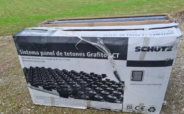 Panel de tetones Grafito para suelo radiante 19m2