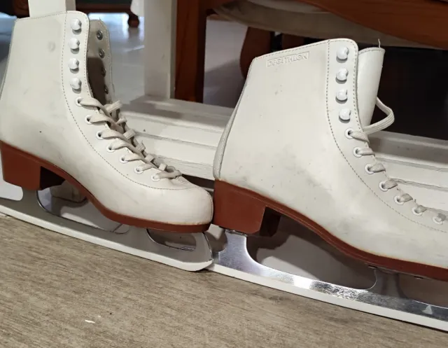 Patines de hielo blancos talla 40