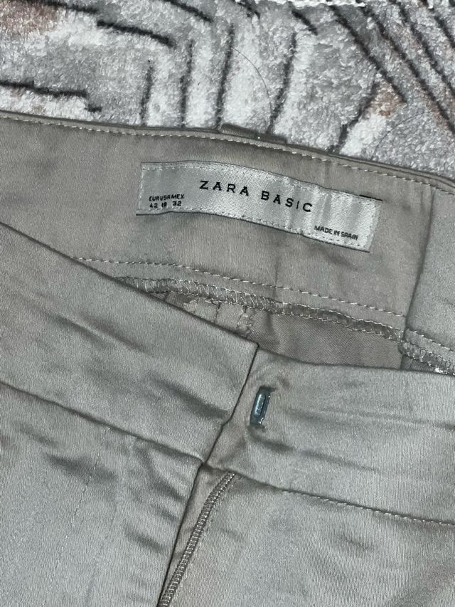 Pantalones clásicos Zara grises