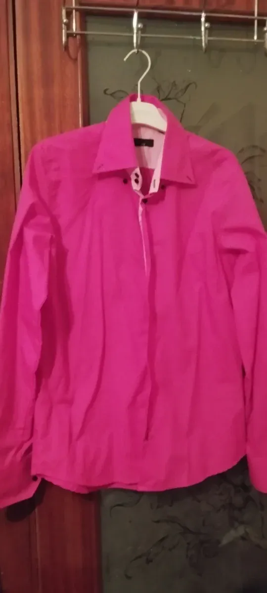 Camisa de caballero rosa fucsia