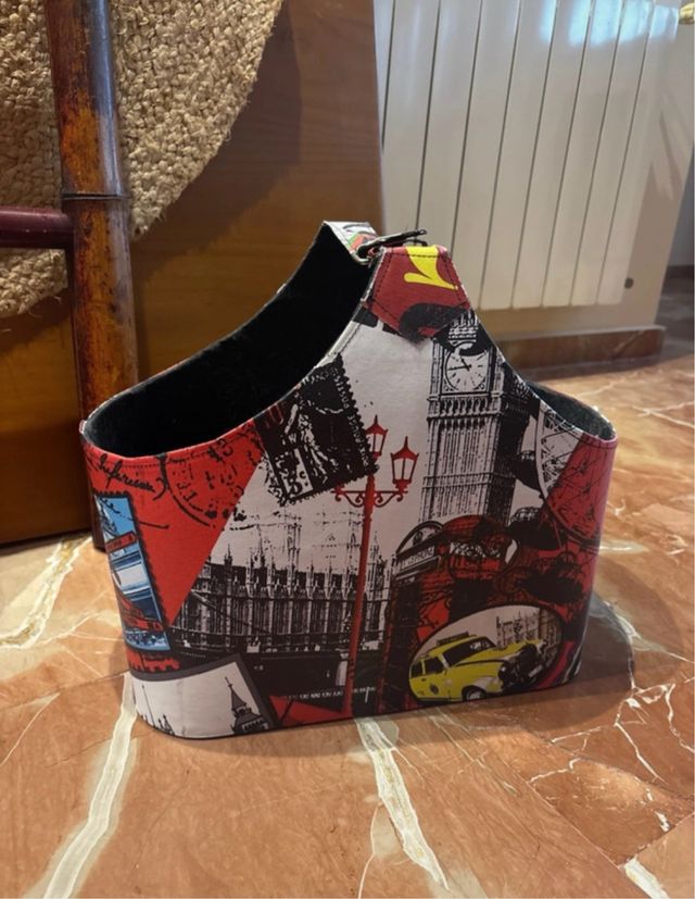 Revistero tela diseño Nueva York