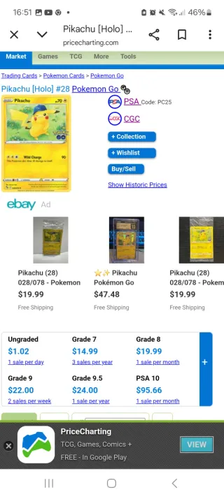 Carta Pokémon Pikachu GO Promo